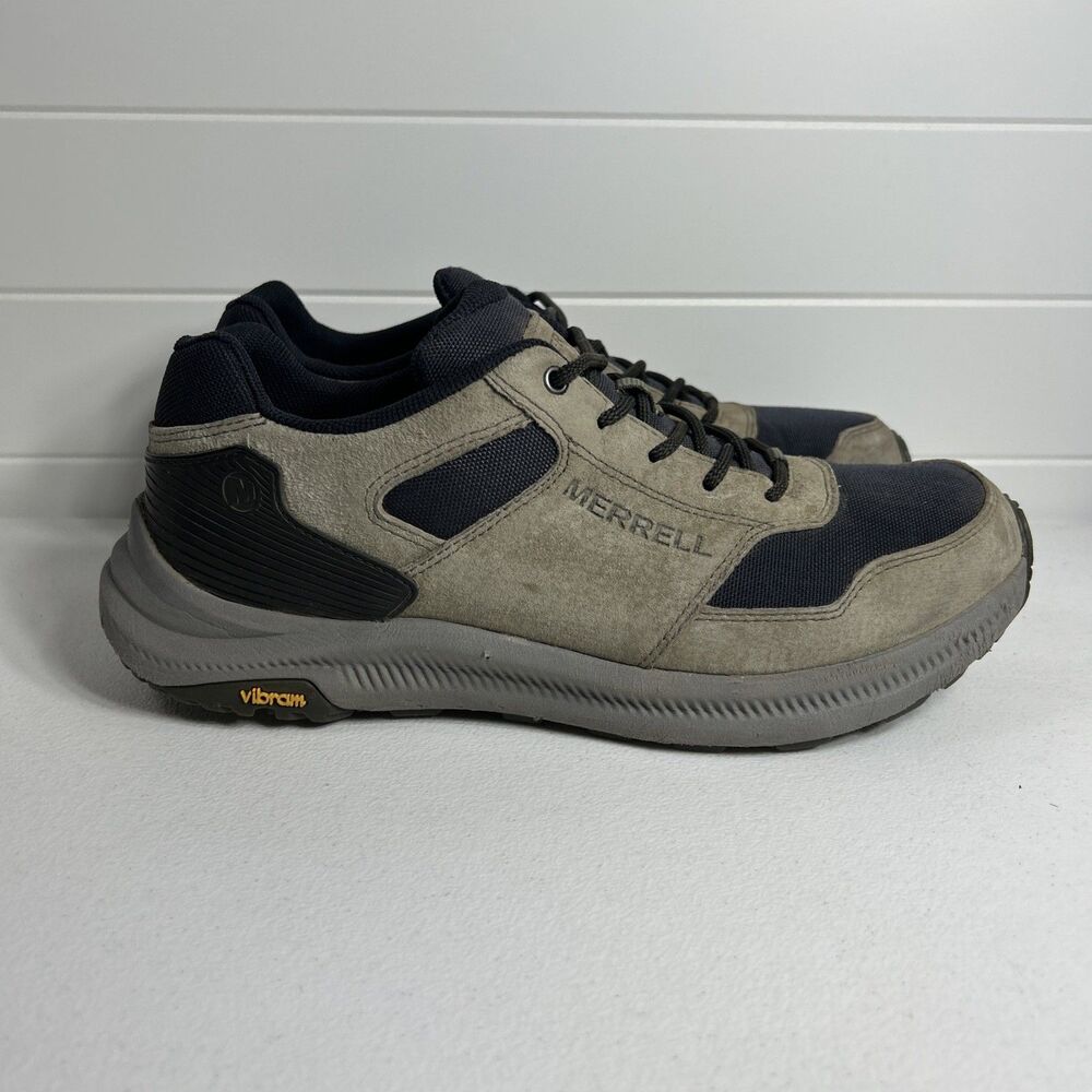 Merrell Hiking Shoes Men’s Size 10.5 Tan Navy Blue Ontario Outdoor
